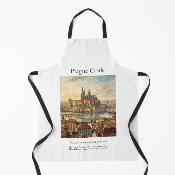 Item preview, Prague Castle Vintage Watercolor Art Print | Gothic Bohemian Fortress | Czech Republic Wall Decor designed and sold by Panom Suavichien.