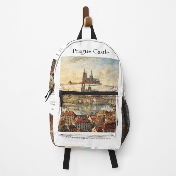 Item preview, Prague Castle Vintage Watercolor Art Print | Gothic Bohemian Fortress | Czech Republic Wall Decor designed and sold by Panom Suavichien.