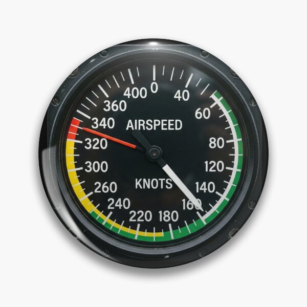 Item preview, Authentic Aircraft Cockpit Airspeed Indicator Gauge designed and sold by DuckOddity.