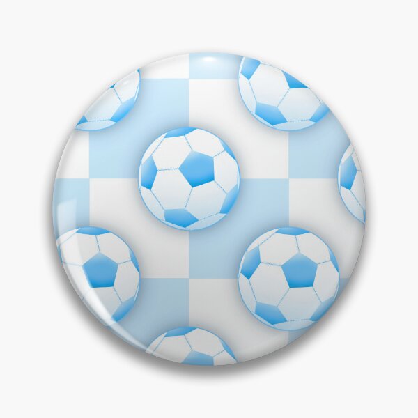 Item preview, Blue Soccer Ball Checkered Pattern designed and sold by Julie Erin Designs.