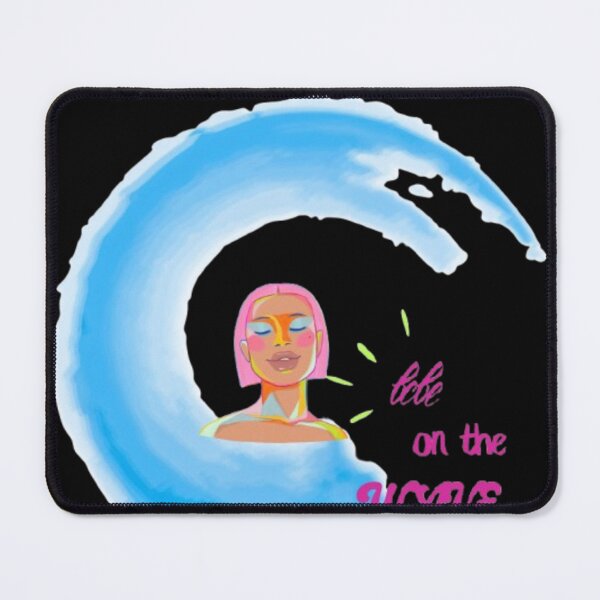 Item preview, Babe on the Wave Retro Aesthetic Neon Wave and Pink Hair Girl Art designed and sold by M1144.