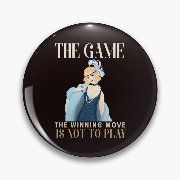 Item preview, THE GAME | THE WINNING MOVE IS NOT TO PLAY | ROARING 20's SERIES —  FLAPPER GIRL EDITION  designed and sold by WitLounge.