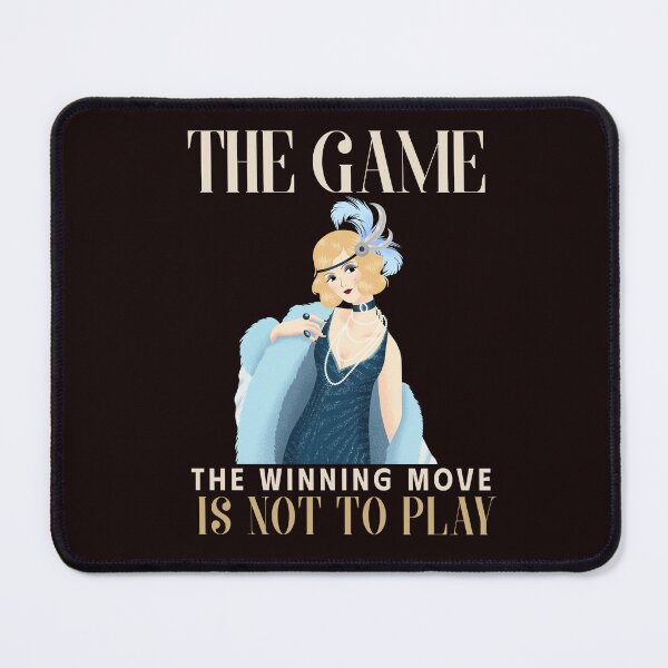 Item preview, THE GAME | THE WINNING MOVE IS NOT TO PLAY | ROARING 20's SERIES —  FLAPPER GIRL EDITION  designed and sold by WitLounge.