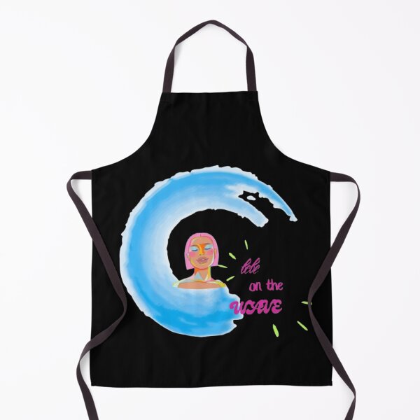 Item preview, Babe on the Wave Retro Aesthetic Neon Wave and Pink Hair Girl Art designed and sold by M1144.
