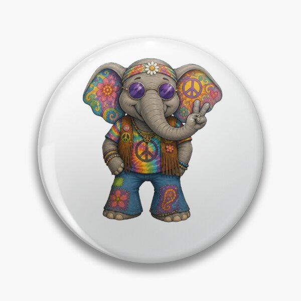 Item preview, Hippie elephant designed and sold by Gokuxtreme.