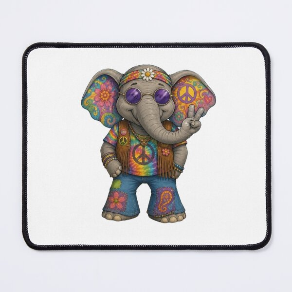Item preview, Hippie elephant designed and sold by Gokuxtreme.