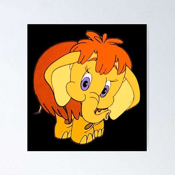 Item preview, Kawaii Baby Mammoth - Vintage Retro Cartoon Aesthetic  designed and sold by Tokraz-art.