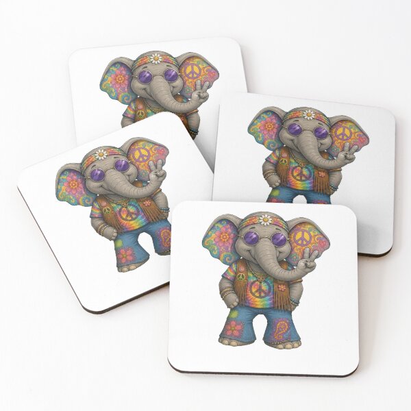 Item preview, Hippie elephant designed and sold by Gokuxtreme.