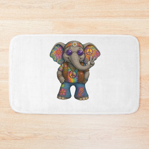 Item preview, Hippie elephant designed and sold by Gokuxtreme.