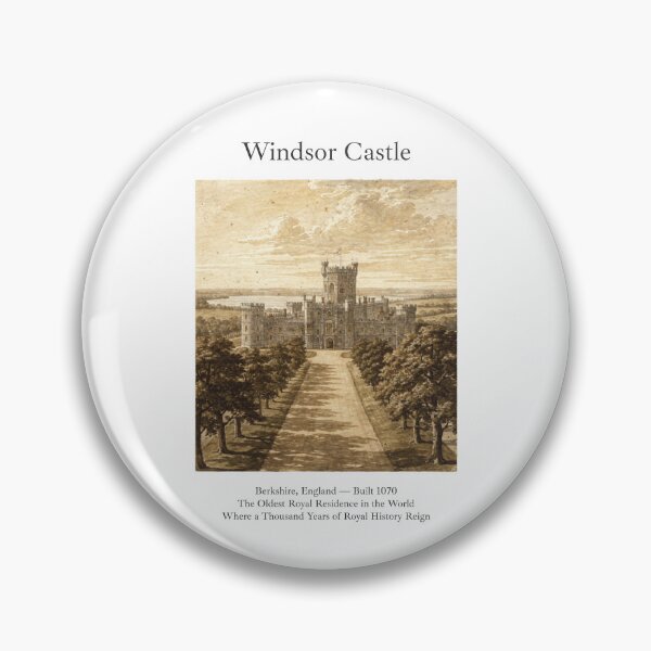Item preview, Windsor Castle Vintage Watercolor Art Print | English Royal Fortress | Berkshire England Wall Decor designed and sold by Panom Suavichien.