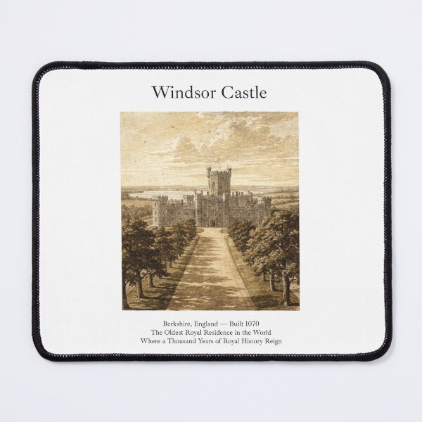 Item preview, Windsor Castle Vintage Watercolor Art Print | English Royal Fortress | Berkshire England Wall Decor designed and sold by Panom Suavichien.