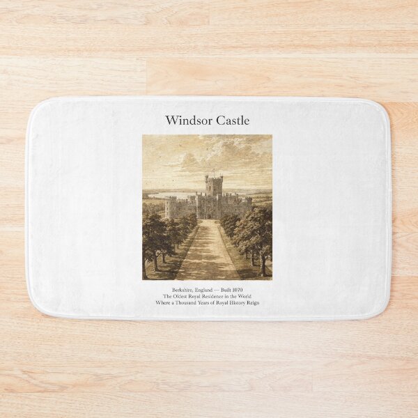 Item preview, Windsor Castle Vintage Watercolor Art Print | English Royal Fortress | Berkshire England Wall Decor designed and sold by Panom Suavichien.