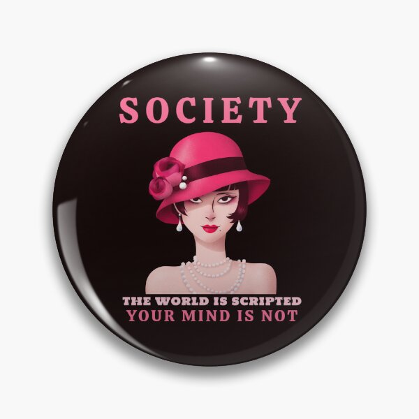 Item preview, SOCIETY | THE WORLD IS SCRIPTED, YOUR MIND IS NOT | ROARING 20's SERIES — PROPAGANDA EDITION  designed and sold by WitLounge.