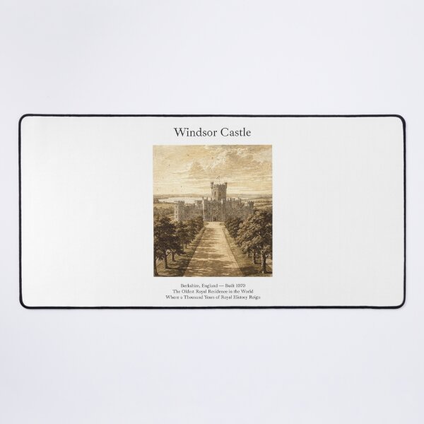 Item preview, Windsor Castle Vintage Watercolor Art Print | English Royal Fortress | Berkshire England Wall Decor designed and sold by Panom Suavichien.