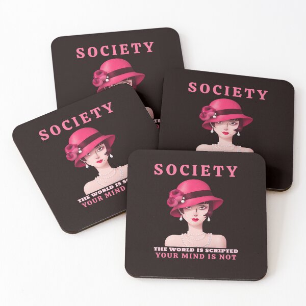 Item preview, SOCIETY | THE WORLD IS SCRIPTED, YOUR MIND IS NOT | ROARING 20's SERIES — PROPAGANDA EDITION  designed and sold by WitLounge.