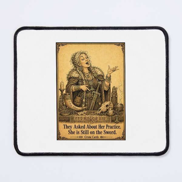 Item preview, Crone Cards - They Asked About Her Practice. She is Still on the Sword. designed and sold by Kay Mhor Studio.