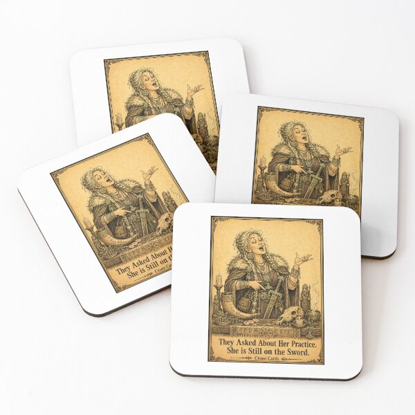 Item preview, Crone Cards - They Asked About Her Practice. She is Still on the Sword. designed and sold by Kay Mhor Studio.