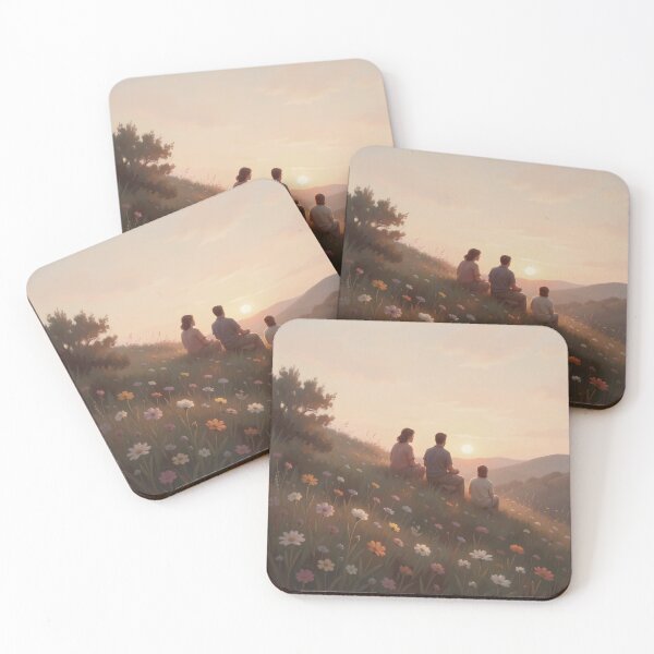 Item preview, Sonnenhügel - together in the evening light designed and sold by PicParadiz.