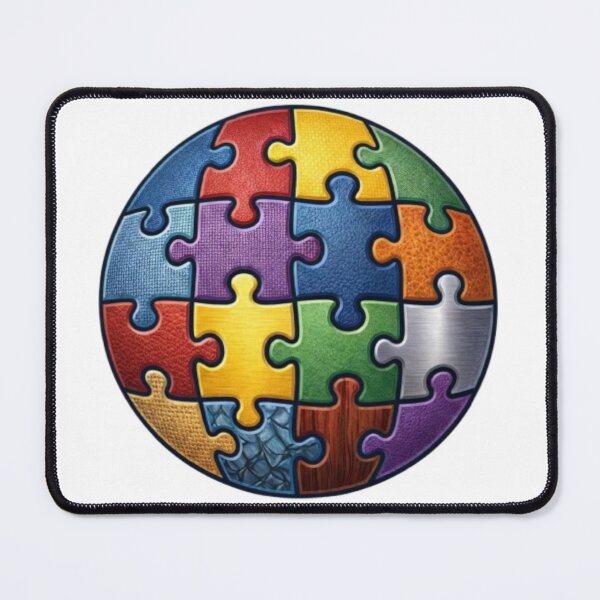 Item preview, Integrate – Made to Connect | Colorful Puzzle Globe Symbol of Unity, Inclusion & Teamwork designed and sold by Be-You-Vibes.