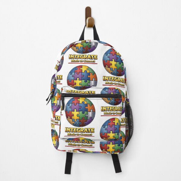 Item preview, Integrate – Made to Connect | Colorful Puzzle Globe Symbol of Unity, Inclusion & Teamwork designed and sold by Be-You-Vibes.