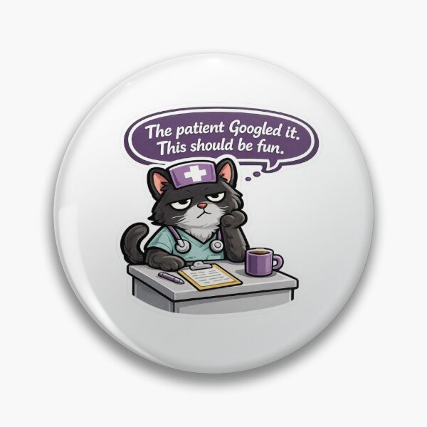 Item preview, Funny Nurse Cat Gift Sarcastic Healthcare Worker designed and sold by Gentlestate.