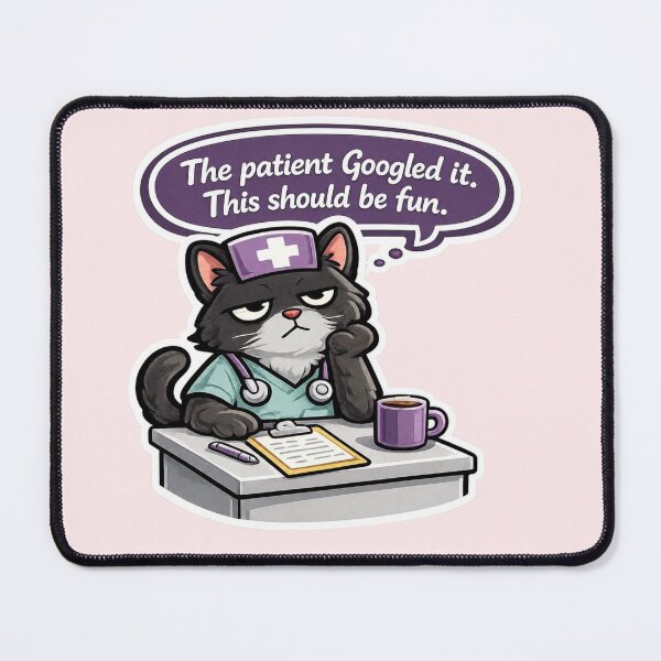 Item preview, Funny Nurse Cat Gift Sarcastic Healthcare Worker designed and sold by Gentlestate.