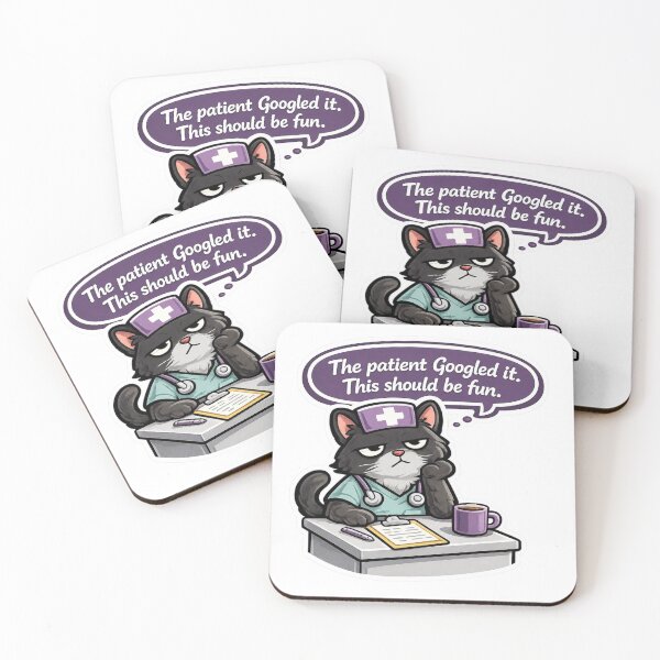 Item preview, Funny Nurse Cat Gift Sarcastic Healthcare Worker designed and sold by Gentlestate.