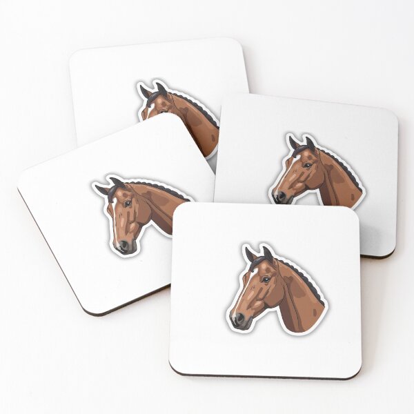 Item preview, Bay Hunter Horse Head Sticker designed and sold by RealEqEdit.