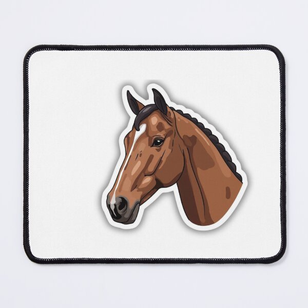 Item preview, Bay Hunter Horse Head Sticker designed and sold by RealEqEdit.