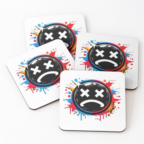 Item preview, Sad Black Smiley – Urban Graffiti Style designed and sold by AstraDrip Studio.
