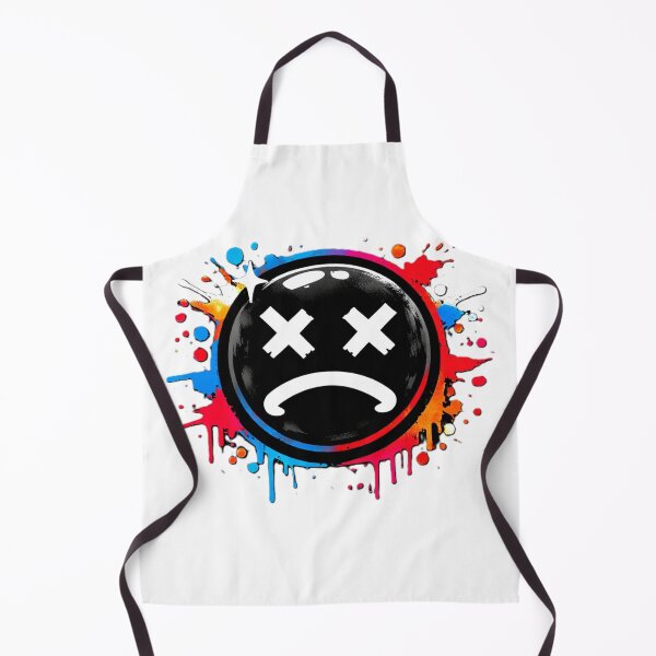 Item preview, Sad Black Smiley – Urban Graffiti Style designed and sold by AstraDrip Studio.
