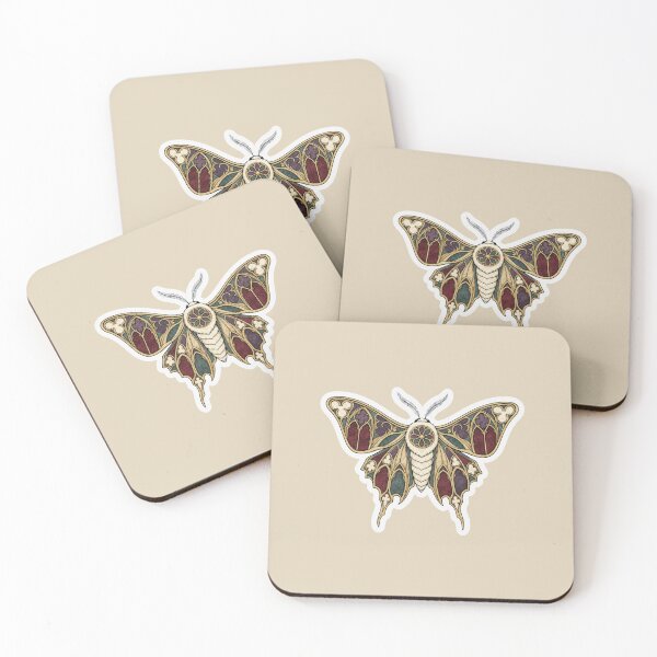Item preview, Cathedral Moth Illustration designed and sold by MizerMoths.