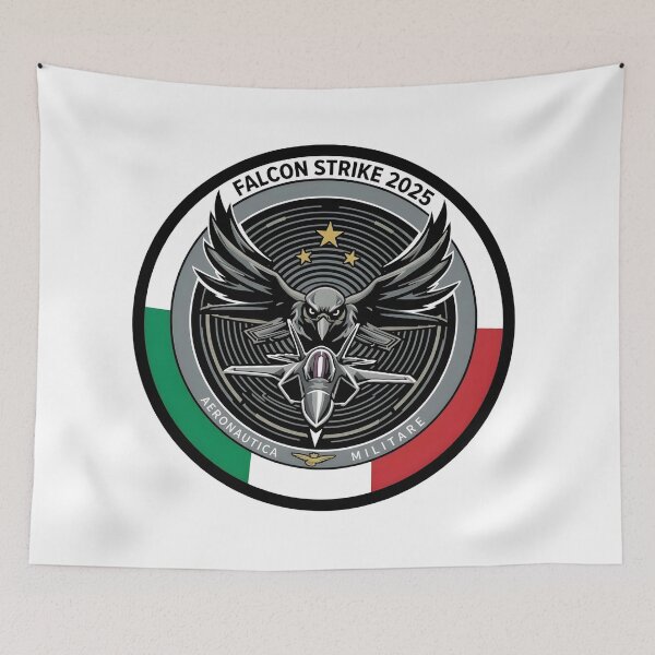 Item preview, Aeronautica Militare Falcon Strike 2025 Exercise Patch designed and sold by CharlieDesings.