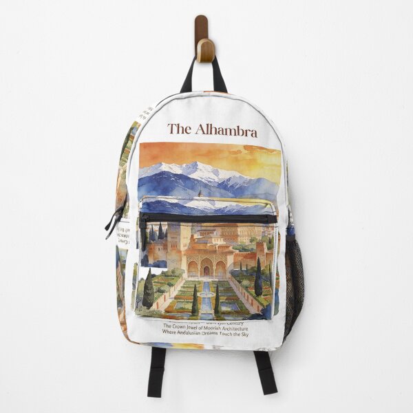 Item preview, The Alhambra Vintage Watercolor Art Print | Moorish Palace Granada | Andalusia Spain Wall Decor designed and sold by Panom Suavichien.