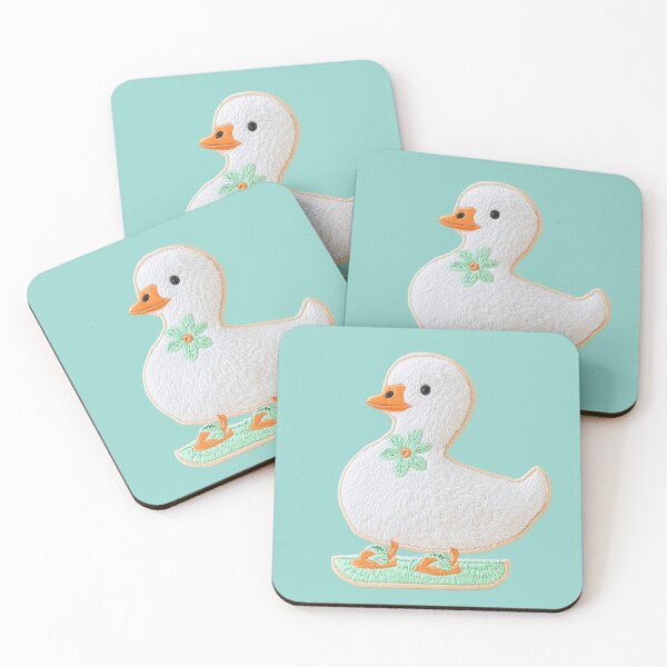 Item preview, Cute Duck in Flip Flops Patch designed and sold by MegaNovaArt.