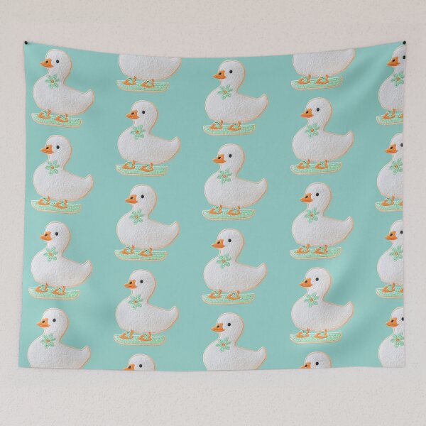 Item preview, Cute Duck in Flip Flops Patch designed and sold by MegaNovaArt.