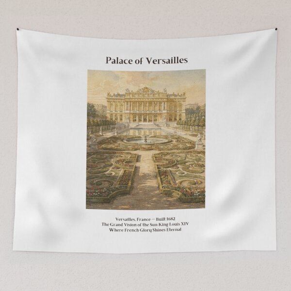 Item preview, Palace of Versailles Vintage Watercolor Art Print | French Baroque Royal Palace | Versailles France Wall Decor designed and sold by Panom Suavichien.