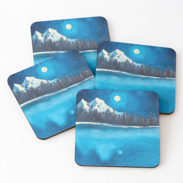 Item preview, Night mountain lake designed and sold by BP-Brushworks.