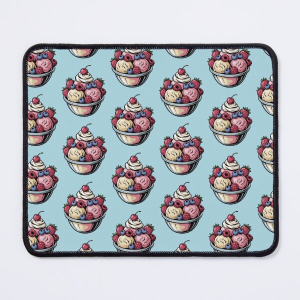 Item preview, Colorful Fruit Sundae Summer Dessert Illustration designed and sold by WikaKowalczyk.