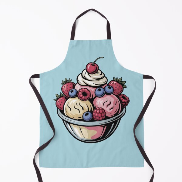Item preview, Colorful Fruit Sundae Summer Dessert Illustration designed and sold by WikaKowalczyk.