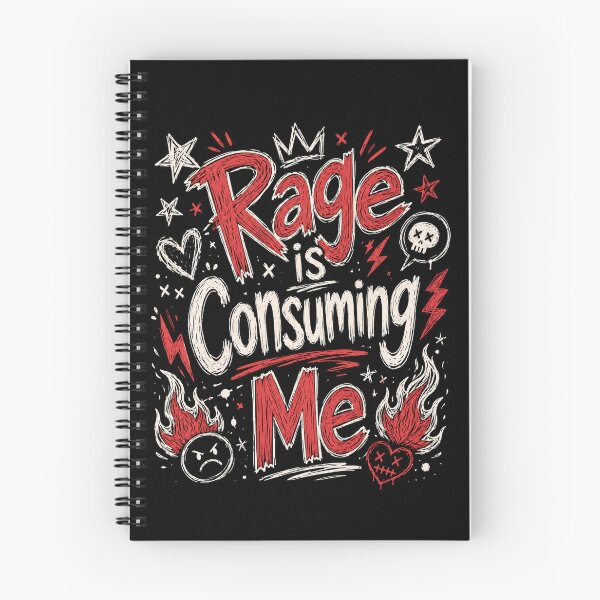 Item preview, Rage Is Consuming Me Funny Emotional Chaos Goth Grunge designed and sold by THREE LITTLE BEANS.