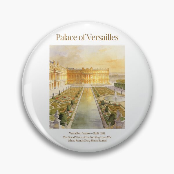 Item preview, Palace of Versailles Vintage Watercolor Art Print | French Baroque Royal Palace | Versailles France Wall Decor designed and sold by Panom Suavichien.