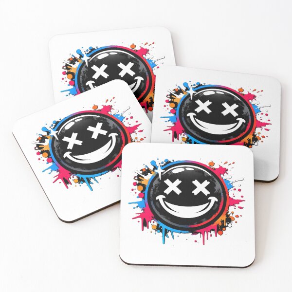 Item preview, Happy Black Smiley – Graffiti Streetwear designed and sold by AstraDrip Studio.