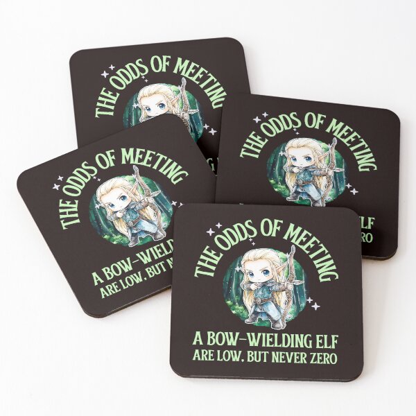 Item preview, THE ODDS OF MEETING A BOW-WIELDING ELF | ANOMALY HUMOR SERIES —  FANTASY ENCOUNTERS EDITION  designed and sold by WitLounge.