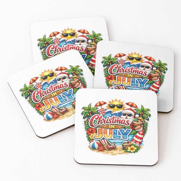 Item preview, Christmas In July Beach Santa Tropical Holiday Celebration designed and sold by vampbabe54.