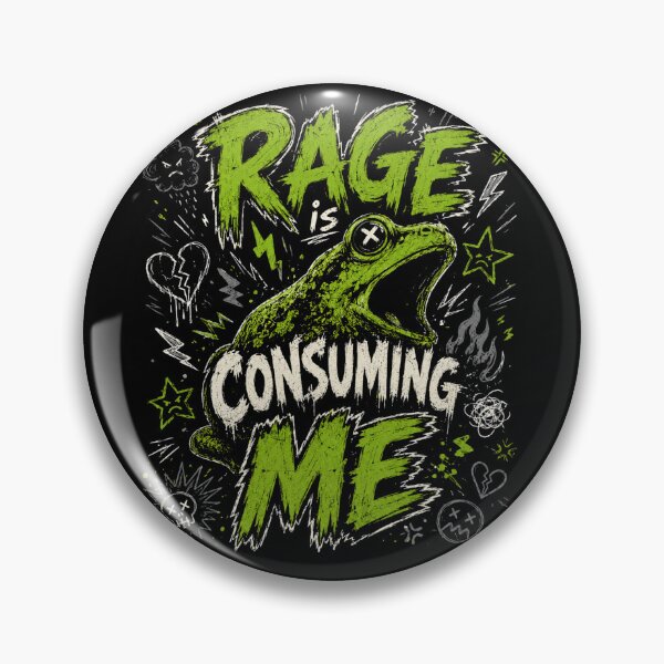 Item preview, Rage Is Consuming Me Funny Frog Shirt, Sarcastic Meme Tee, Weird Animal Humor Gift for Friends designed and sold by THREE LITTLE BEANS.