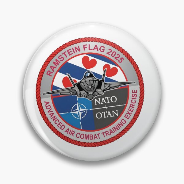 Item preview, NATO Ramstein Flag 2025 Advanced Air Combat Training Exercise Patch designed and sold by CharlieDesings.