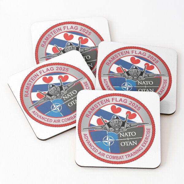Item preview, NATO Ramstein Flag 2025 Advanced Air Combat Training Exercise Patch designed and sold by CharlieDesings.