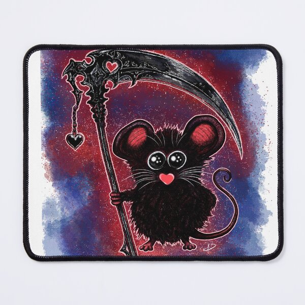 Item preview, Mouse of Death - Cute Grim Reaper Mouse designed and sold by Seelenwasser.