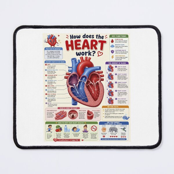 Item preview, How Does The Heart Work? Human Anatomy Biology Medical Student Education designed and sold by yassin-stags.